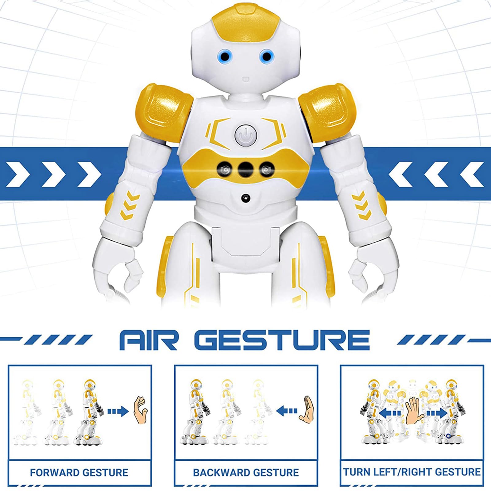 KingsDragon RC robot programmable with 50 actions for creative routines