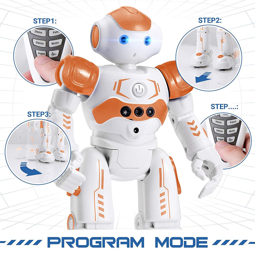 KingsDragon RC robot dances and sings for interactive fun during play.