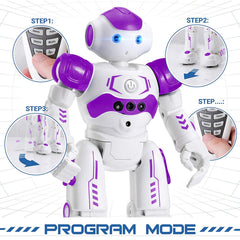 KingsDragon RC robot durable ABS build stands up to active kids' adventures.