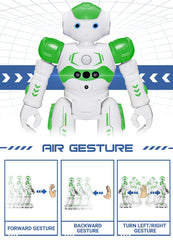KingsDragon RC robot eyes-LED illuminate movement for engaging play.