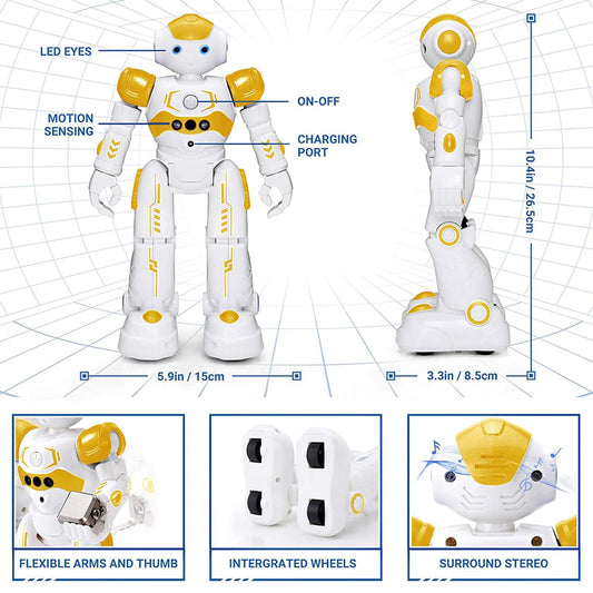 KingsDragon RC robot responds to hand gestures for quick commands