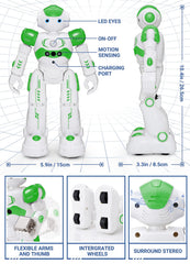 KingsDragon RC robot infrared remote enables precise commands.