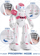 KingsDragon RC robot pink obstacle-avoidance enabling smooth navigation.
