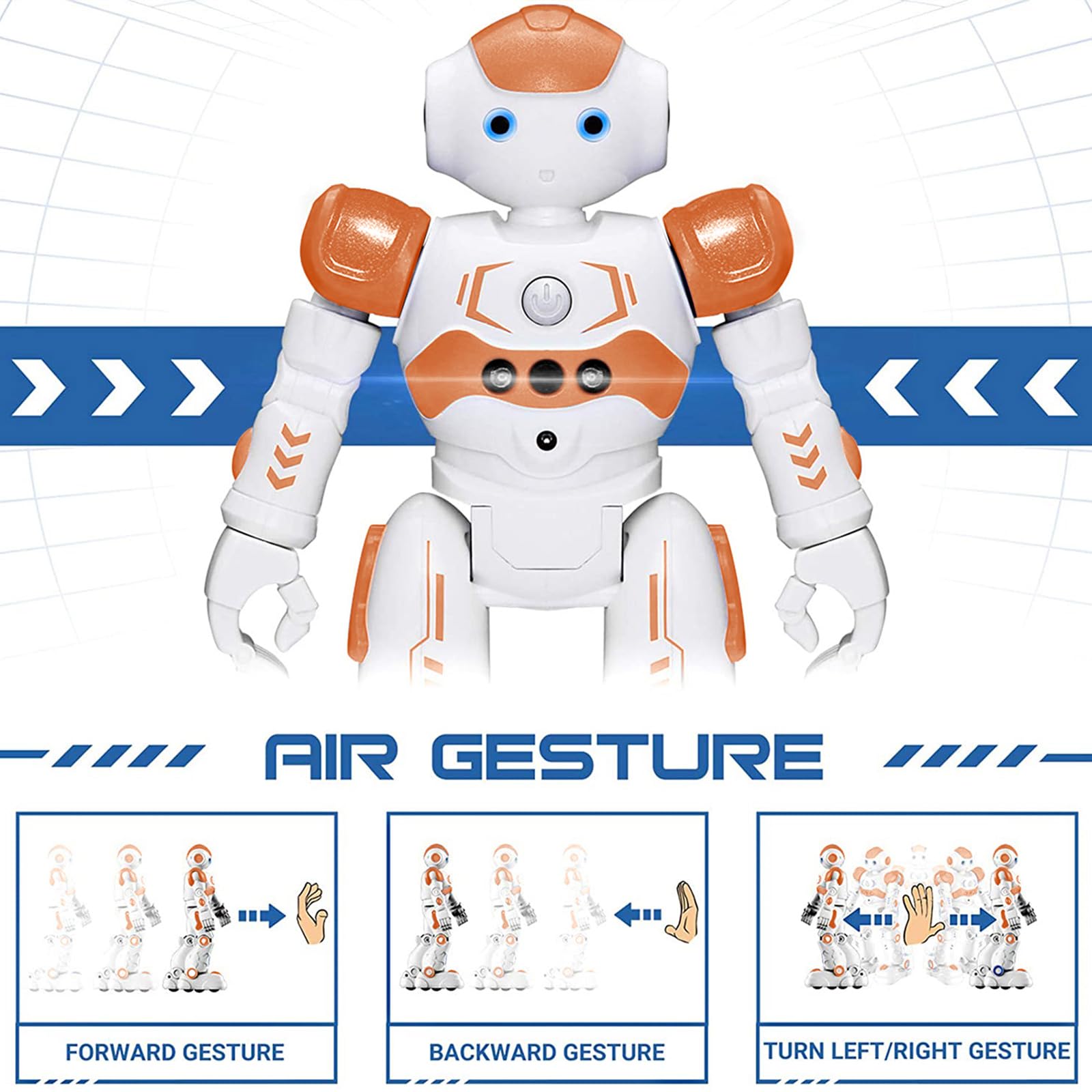 KingsDragon RC robot programming mode enables custom action sequences.