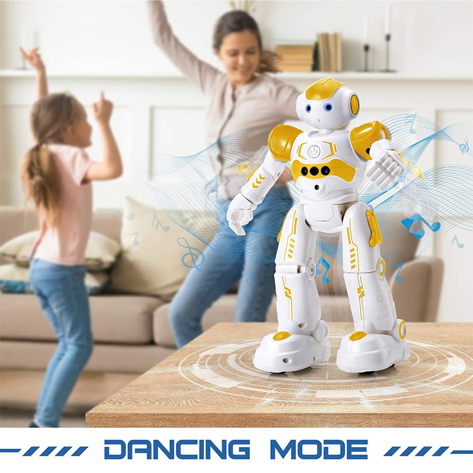 KingsDragon RC robot rechargeable via USB for quick, battery-saving fun