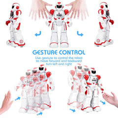 KingsDragon robot sings and dances to joyful rhythms at home.