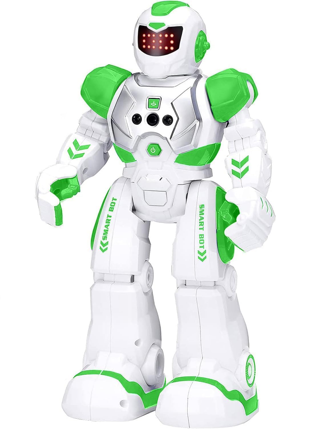 KingsDragon robot with gesture sensing front view for intuitive play and learning.
