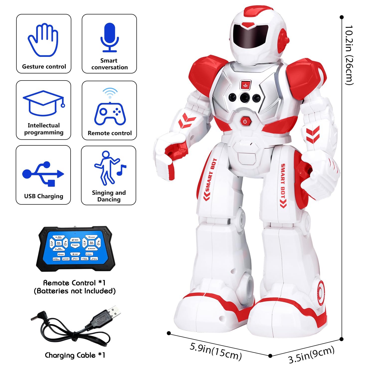 KingsDragon remote control mode lets kids guide the robot from a distance.