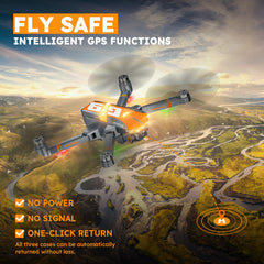 Kingull G9 brushless motor delivers stable flight and wind resistance.