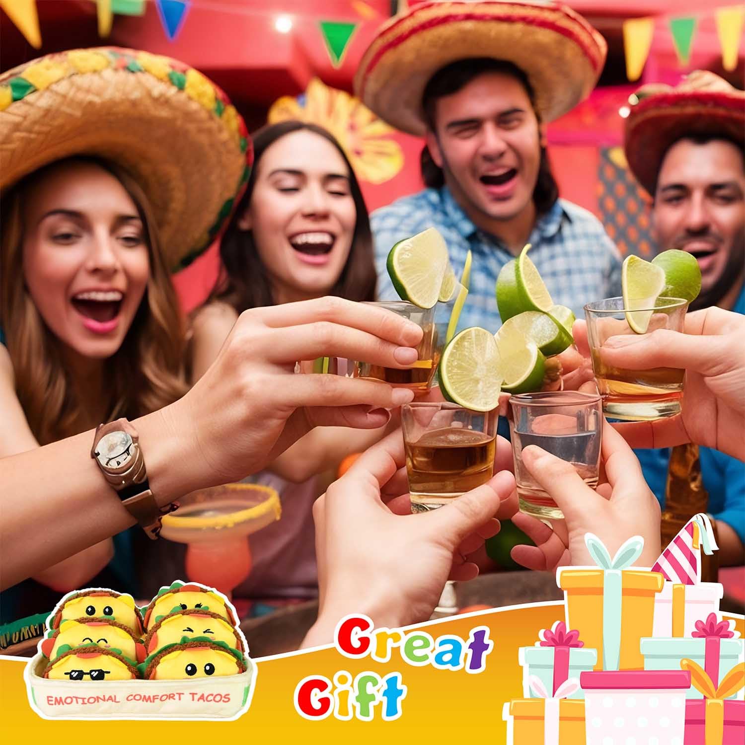 Kingwee tacos set showcased together as a playful tray.