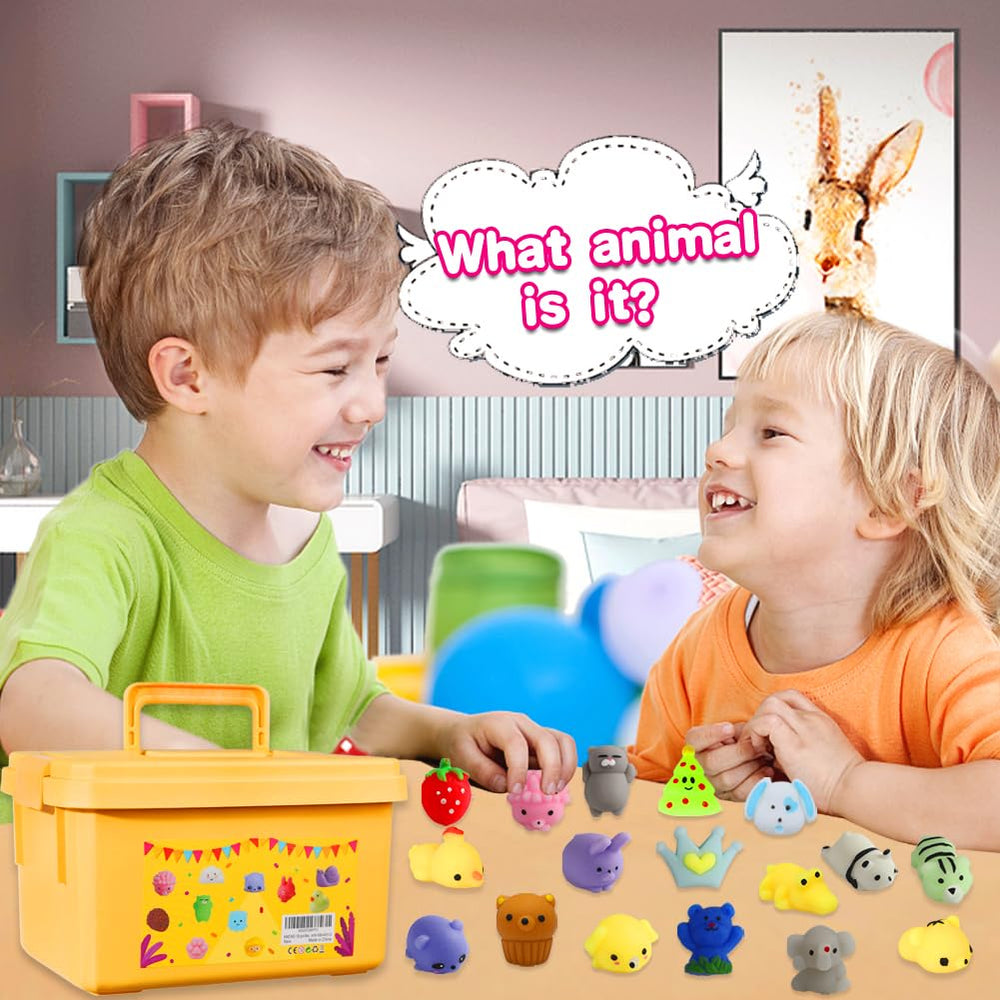 KINGYAO random animal squishies collection boosts creativity and tactile exploration.