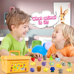 KINGYAO random animal squishies collection boosts creativity and tactile exploration.