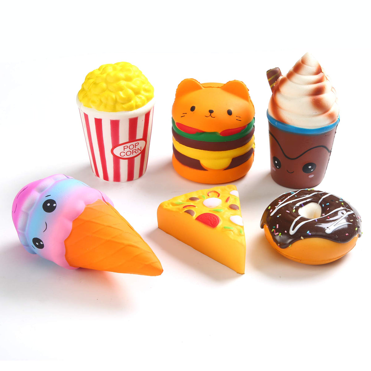 KINGYAO slow rising squishies hamburger for stress relief and playful decor