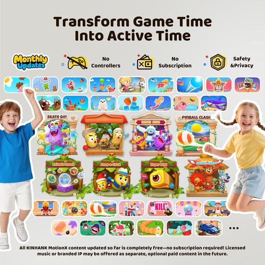 Dance games on MotionX engaging kids with movement and music