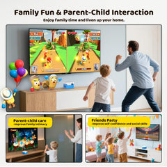 Family-friendly MotionX gameplay encouraging shared moments