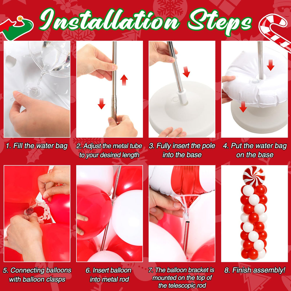 Kinlop balloon clips secure balloons for a neat, long-lasting display.