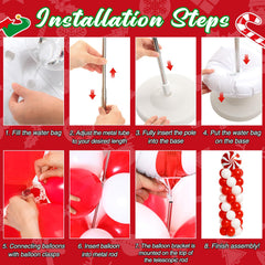 Kinlop balloon clips secure balloons for a neat, long-lasting display.
