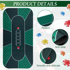 Kinlop waterproof rubber surface resists wrinkles for smooth play.