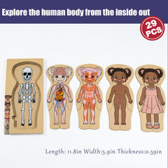 KINOKOSAY My Body Parts Puzzle eco-packaging supports sustainable gifting.