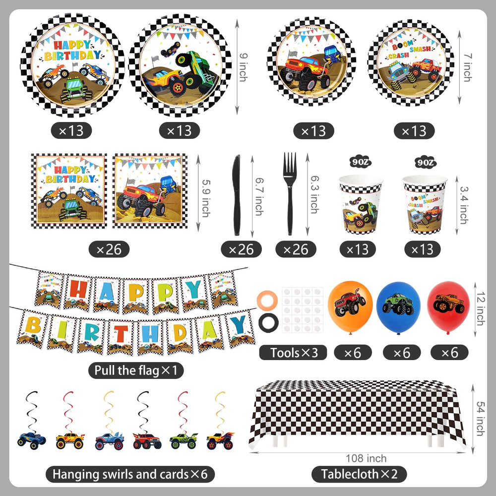 Kinovo Monster Truck plates provide sturdy dining for kids at 26 servings.