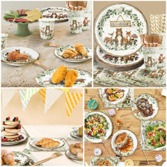 Kinovo woodland complete set for 50 guests simplifies party prep