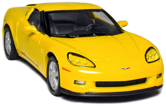 KiNSMART 2007 Corvette Z06 pull-back action for dynamic play.