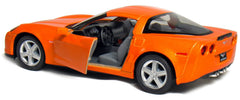 KiNSMART 2007 Corvette Z06 rubber tires for realistic traction.