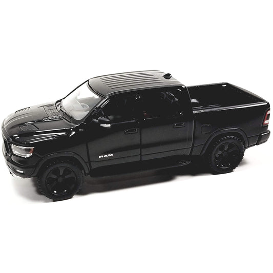 KiNSMART 2019 Dodge Ram 1500 1:46 scale model in black, ideal for display