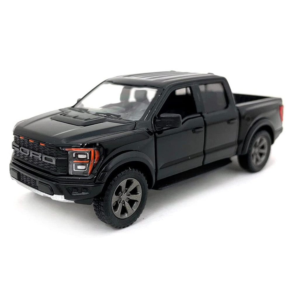 KiNSMART Ford F-150 Raptor red 5in die-cast model with authentic detailing for desks