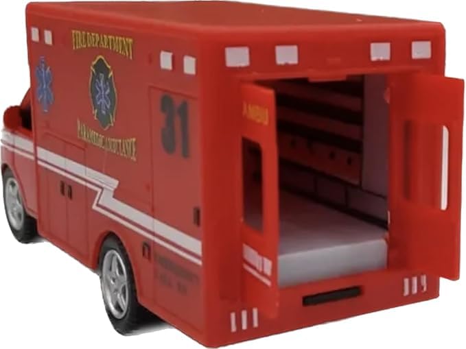 KiNSMART Rescue Team Ambulance 2-pack in box for cooperative play.