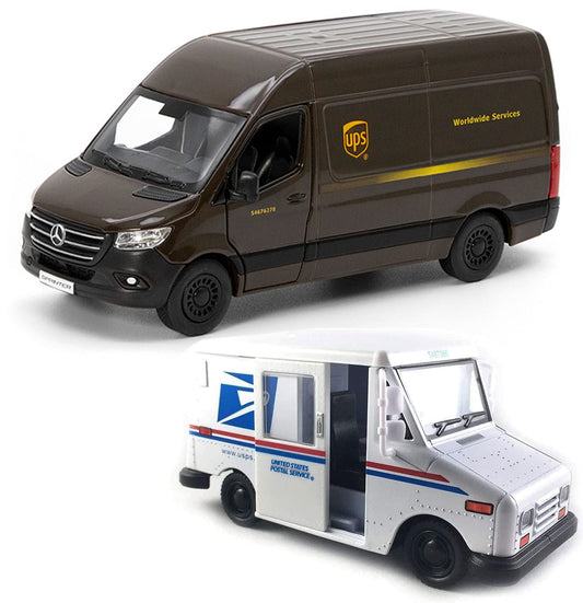 KiNSMART UPS Sprinter die-cast 5-inch vehicle for display and play