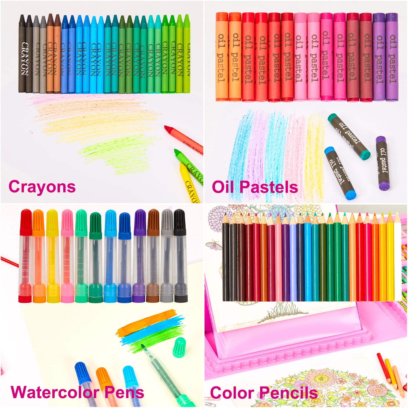 KINSPORY crayons in a 48-count set for bold, lasting color.