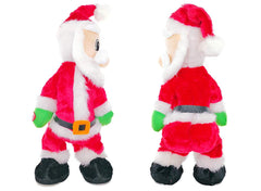 Kinteshun Twerking Santa doll in motion dancing to an English rap for party vibes.