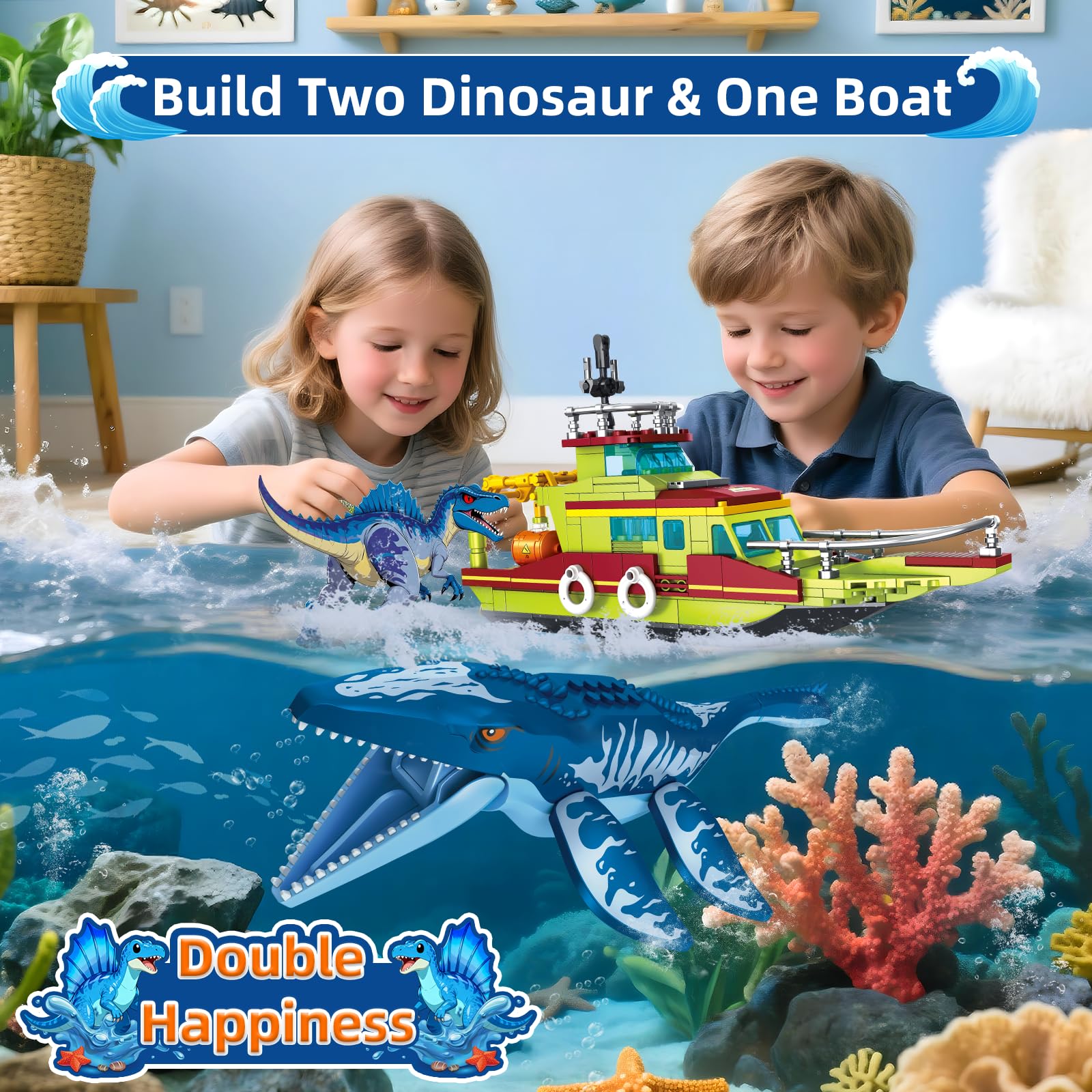 Kiothdre Spinosaurus figure with poseable joints for action.