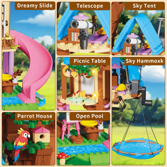 Kiothdre Treehouse Slide invites energetic play and easy access.