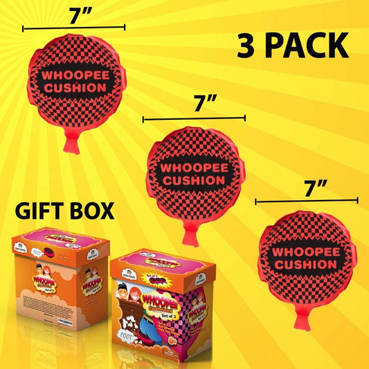 Kipi Toys triple pack whoopee cushions ready for prank unboxing and giggles