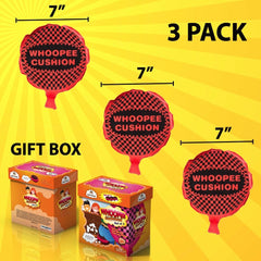 Kipi Toys triple pack whoopee cushions ready for prank unboxing and giggles