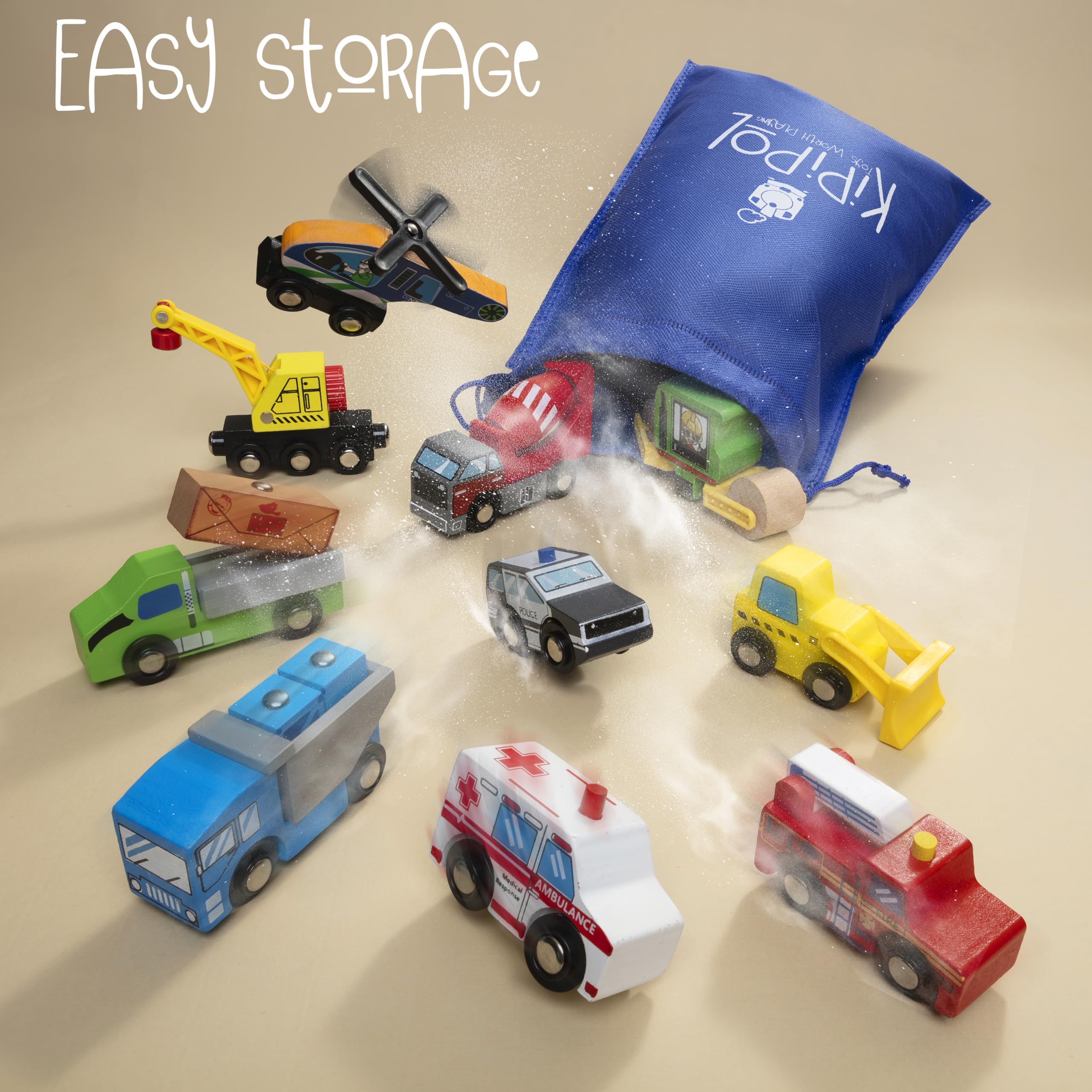 Kipipol delivery van adds cargo-loading fun and motor practice.