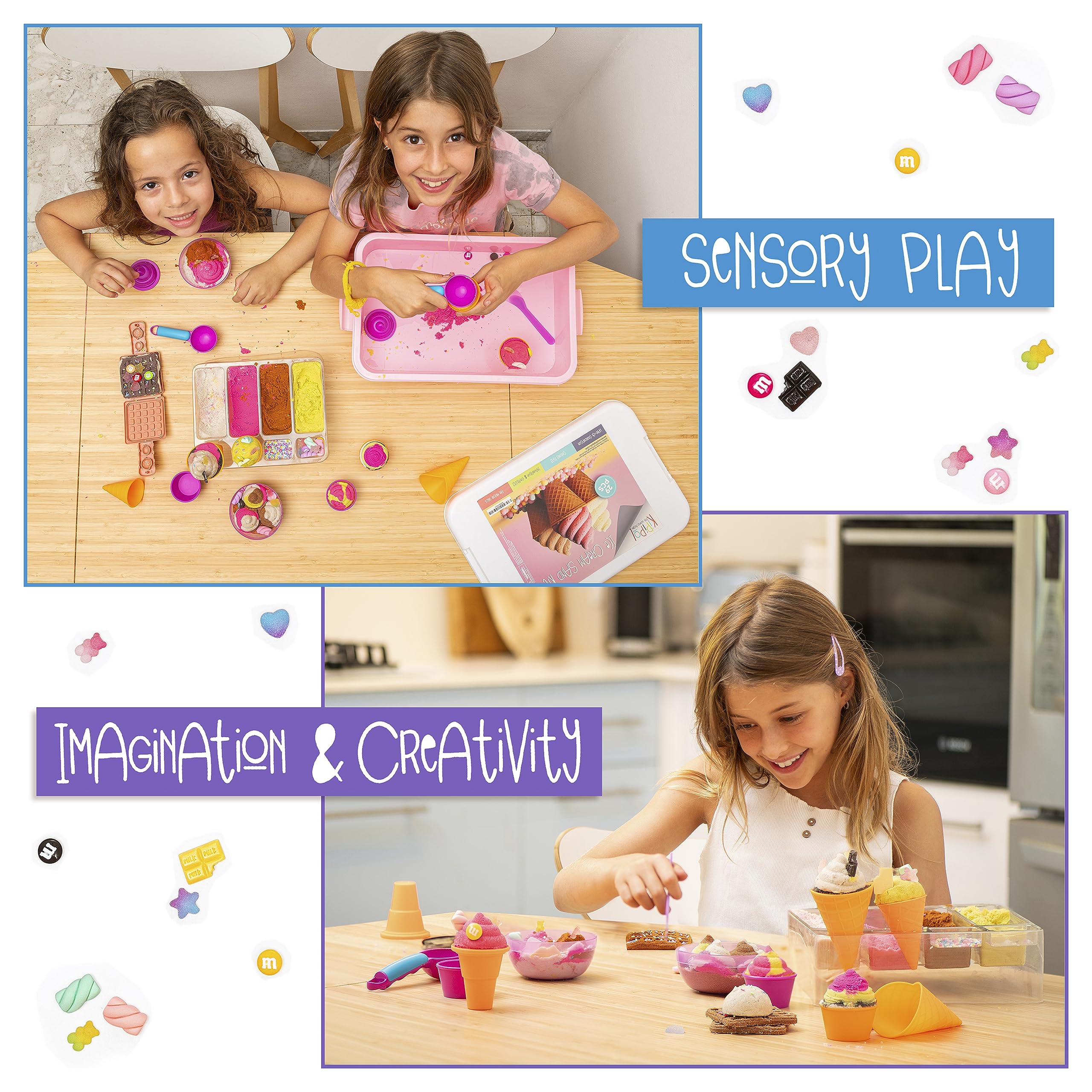 Scoop and tray setup from Kipipol ice cream sand kit.