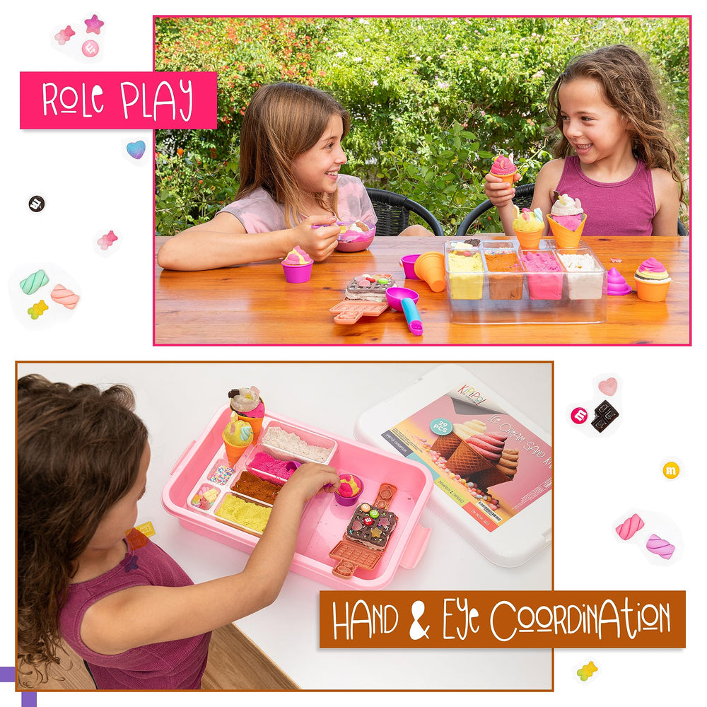 Waffle press and cones included in the Kipipol Sensory Bin.