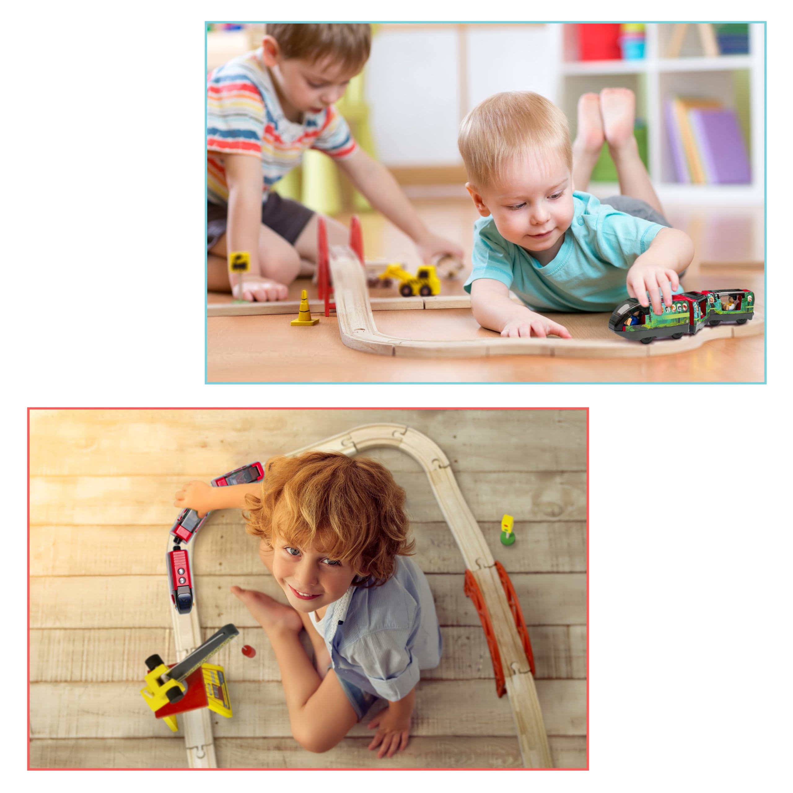 KipiPol compatible with Thomas, Brio, and IKEA wooden rails.