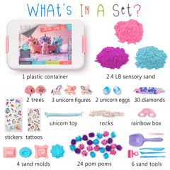 Kipipol three-color sand offering tactile, creative sensory exploration.