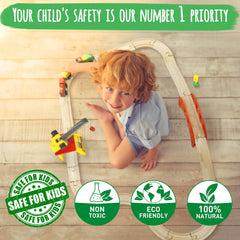 Kipipol wooden tracks set supports creative storytelling and problem solving