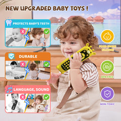 KIRALUMI toy lights and melodies engage eyes and ears during early play.