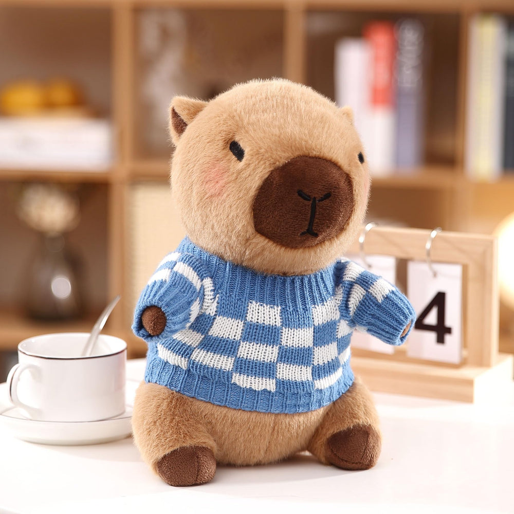 Kireidane capybara plush with bag accessory for pretend shopping