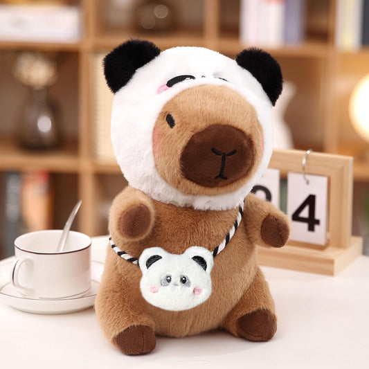 Kireidane capybara plush wearing hat 1 for playful dress-up moments