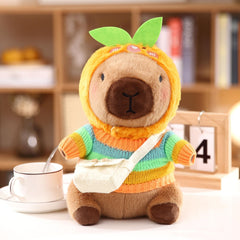 Kireidane capybara plush wearing hat 2 for stylish dressing fun