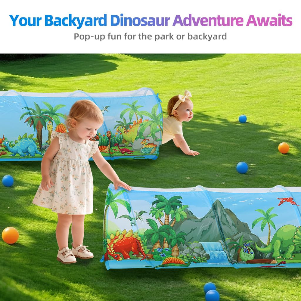 KirKjufell Dinosaur Play Tunnel gift-ready for birthdays and holidays.