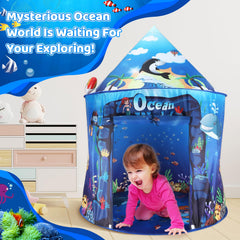 KirKjufell ocean world mermaid tent entrance invites kids to explore a magical pretend kingdom