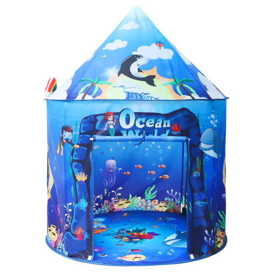 KirKjufell under the sea tent featuring dolphins for imaginative ocean play